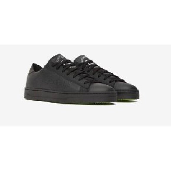 P448 "jack" all black sneakers mens Missized* 41 & 42 leather - Picture 2 of 10